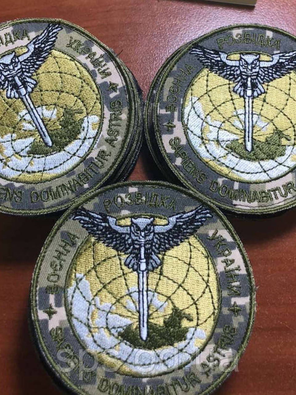 

Шевроны «Розвідка» на пикселе (сова) 8.5 см