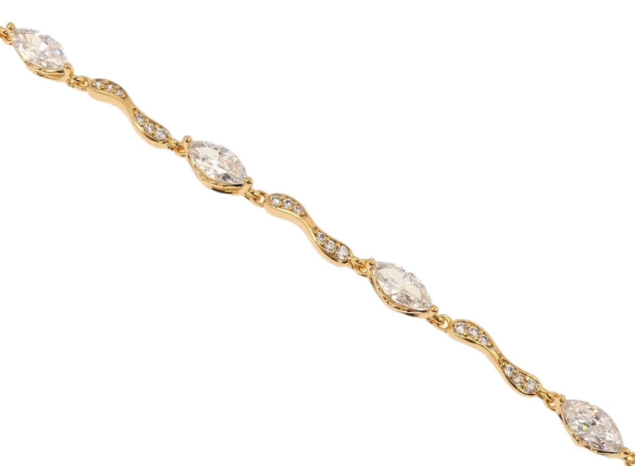 

Браслет Xuping Позолота 18K "Утонченность" длина с доп.замком 17.5,19.5см х 3-5мм