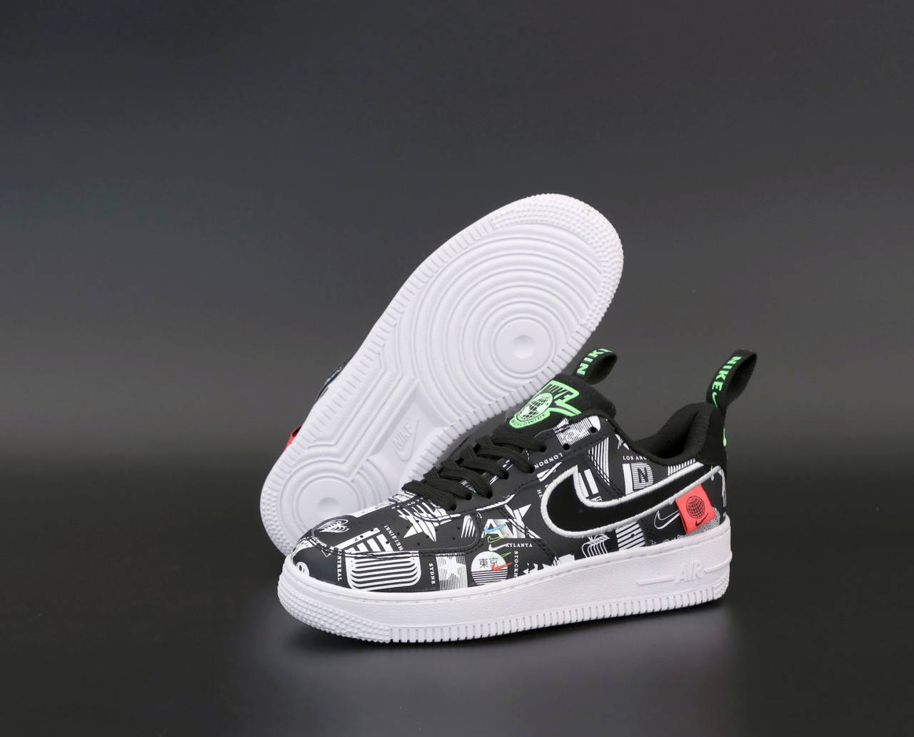 

Кроссовки Nike Air Force 1 Low Worldwide Black-White (Черно-Белый) 41