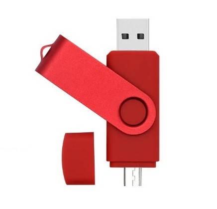 

Флешка Jaster Plain 32 гб USB, micro USB Flash drive красная, Красный