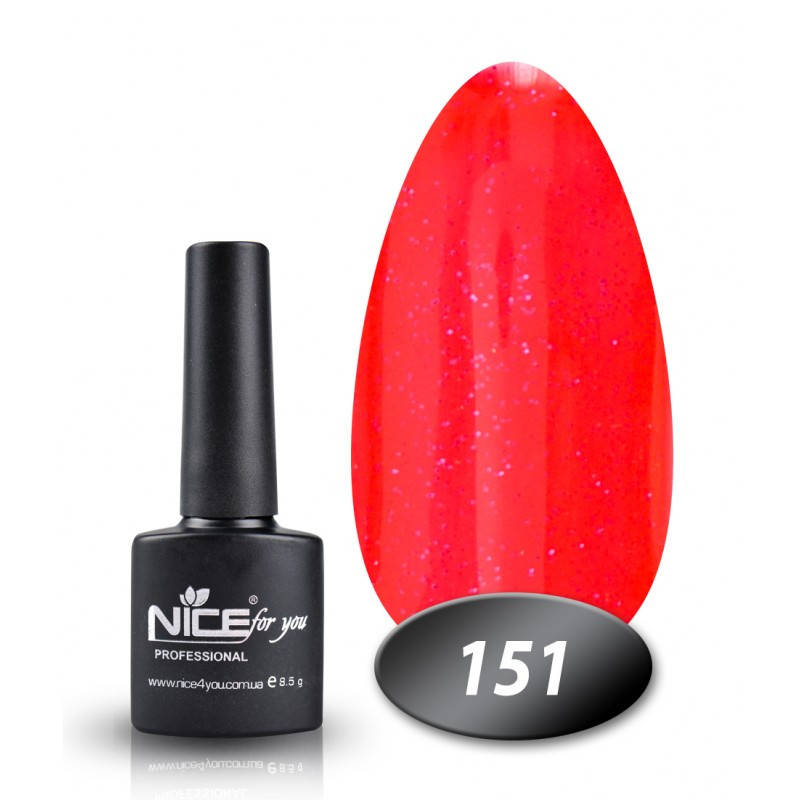 

Гель лак Nice for you 151 малиновый блеск 8,5 мл