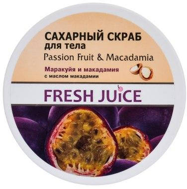 

Сахарный скраб для тела Маракуйя и макадамия Fresh Juice