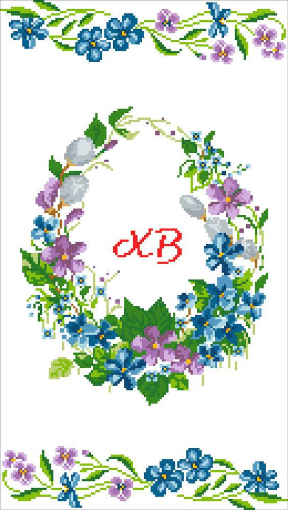 

ХВВ-073. Схема Пасхальный рушник