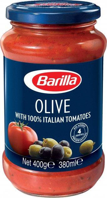 

Соус томатный без глютена c оливками BARILLA Olive 400 г