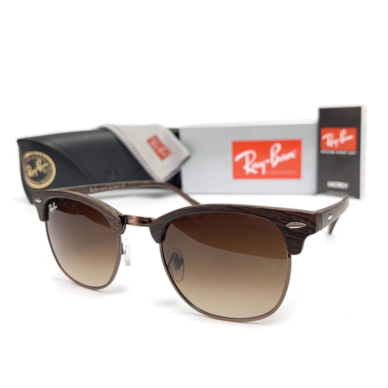 

Солнцезащитные Очки R-B Clubmaster Коричневый Принт