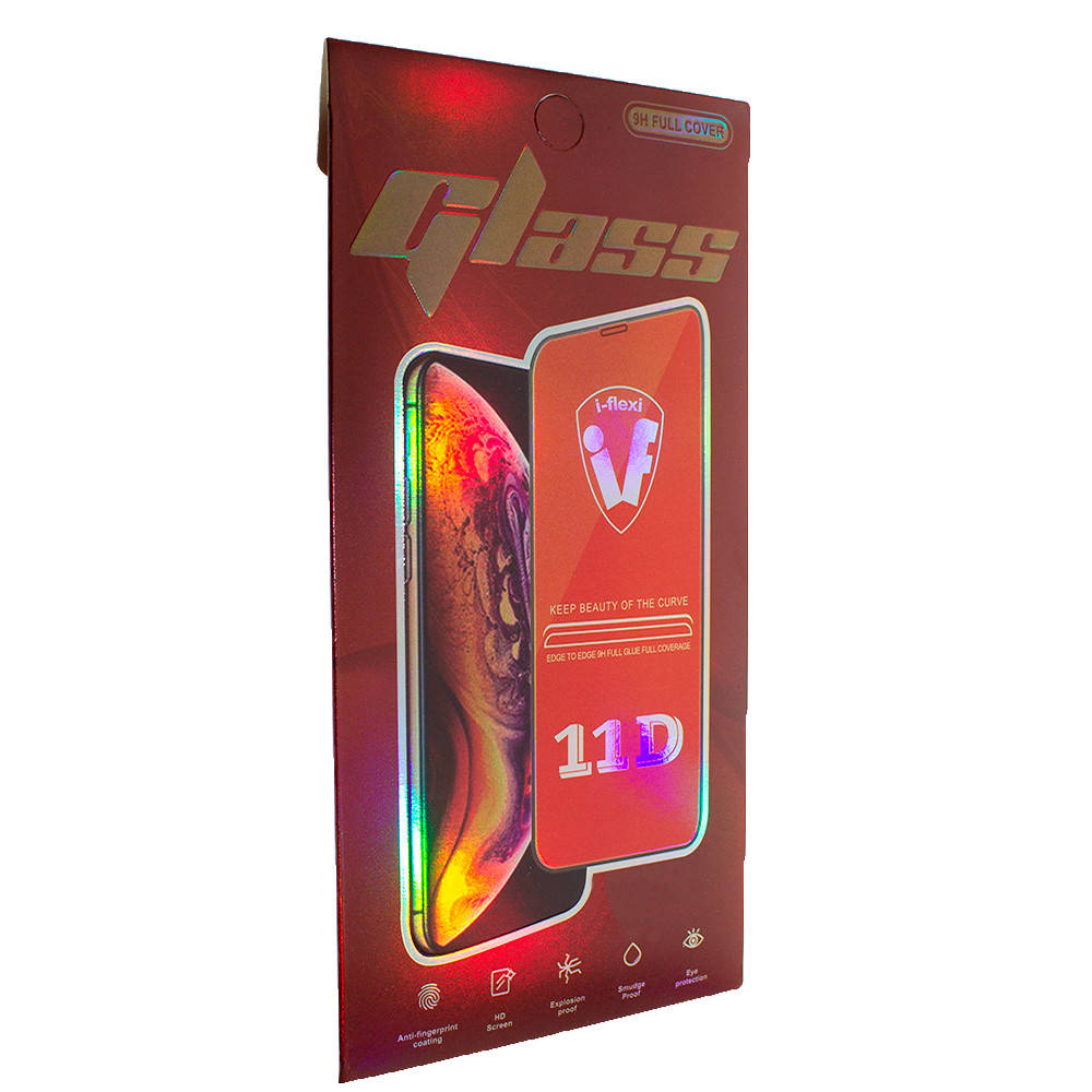 

Стекло 11D 9H i-flexi Full Glue для Xiaomi MI 9 (2019), черный