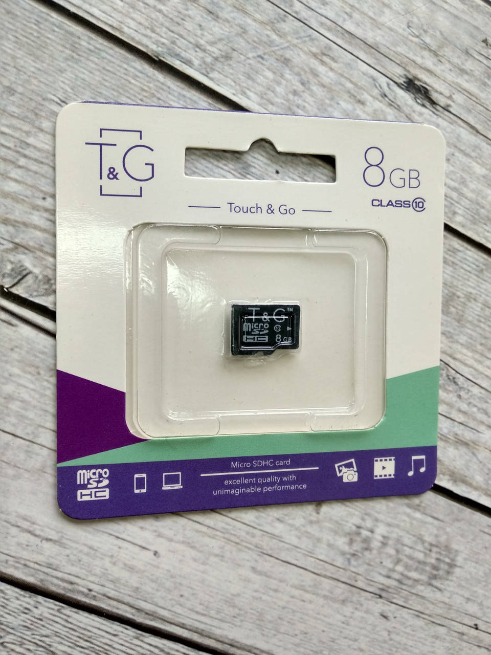 

Карта памяти Micro SD 8Gb T&G Class10 без ад.