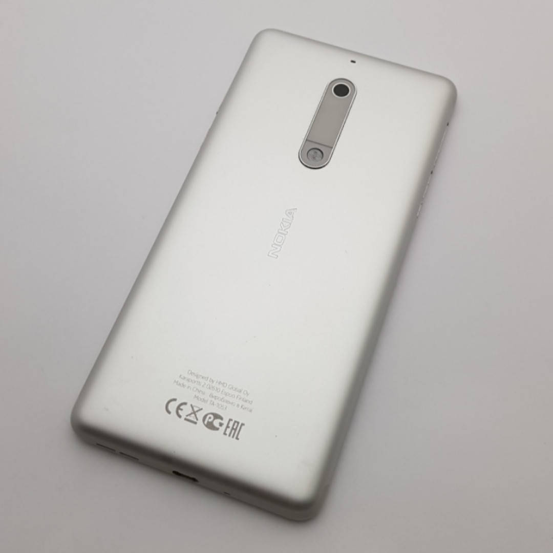 

Крышка Nokia 5 TA-1053 серебро Сервисный оригинал с разборки