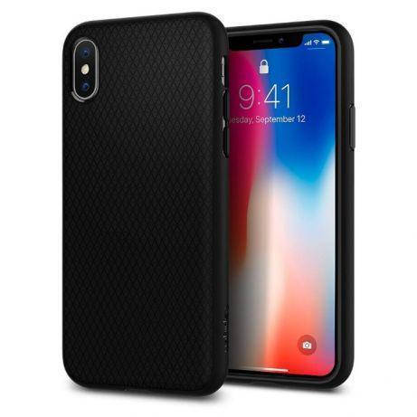 

Чехол Spigen Liquid Air для iPhone XS/X Matte Black (063CS25114), Черный