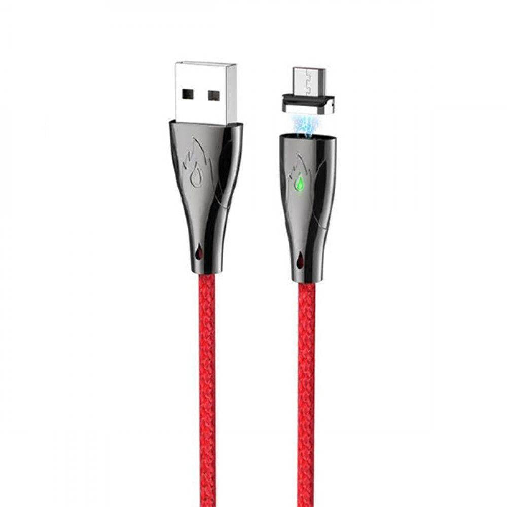 

USB кабель Hoco U75 Blaze Magnetic Micro USB Cable (1.2m) красный