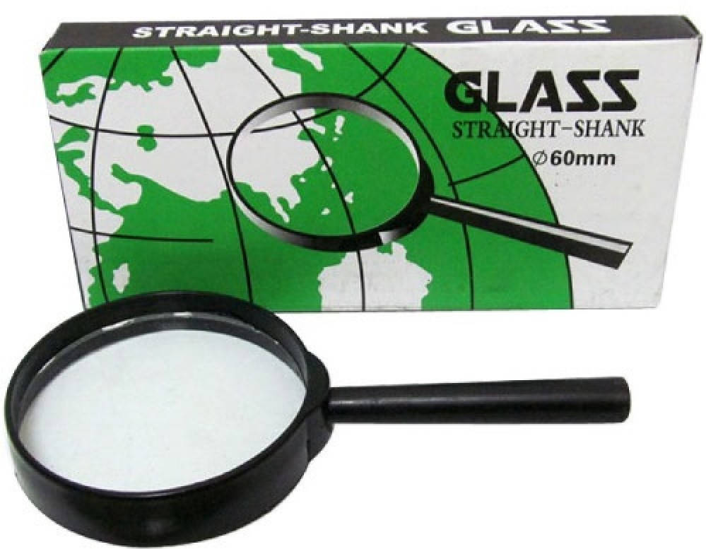 

Лупа увеличительная Glass Пластиковая оправа d-6 см, Черный