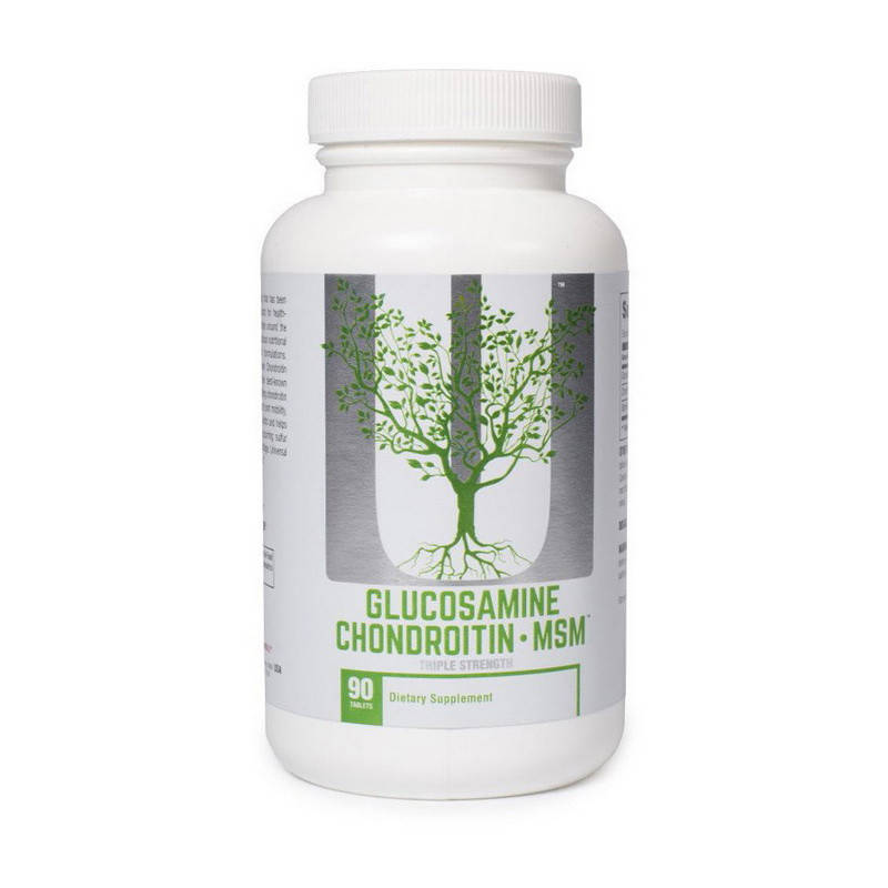 

Глюкозамин и хондроитин с MСM, Natural Glucosamine Chondroitin MSM Universal, 90 tabs