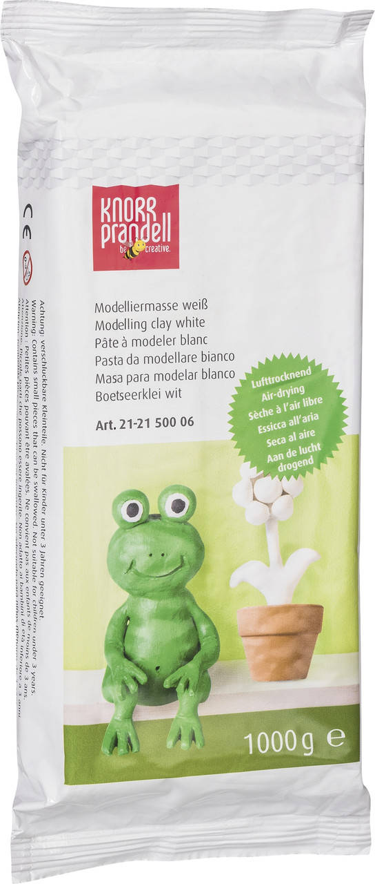 

Глина для лепки белая Knorr Prandell 1000 гр., Белый