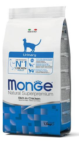 

Сухой корм Monge (Монже) CAT Urinary профилактика мочекаменной болезни с курицей, 400гр