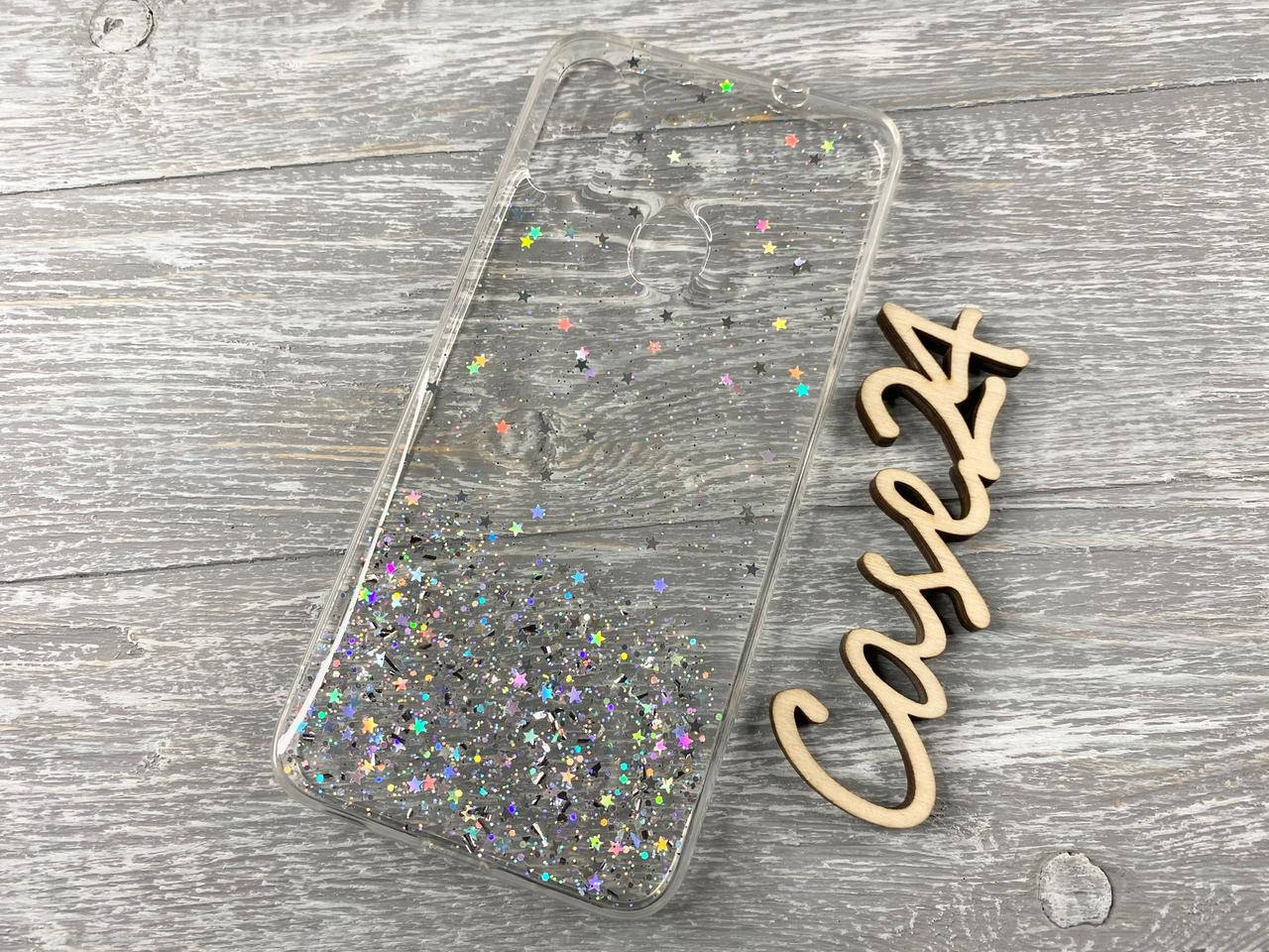 

TPU чехол Star Glitter для Samsung Galaxy A11 прозрачный, Разные цвета