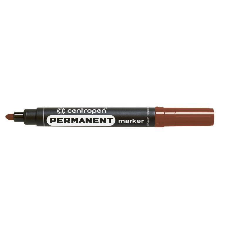 

Маркер перманентний Centropen.8566 коричневий водостійкий 2,5мм (10)