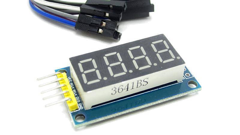

Индикатор LED 4-разрядный I2C драйвер TM1637 Arduino (15344)