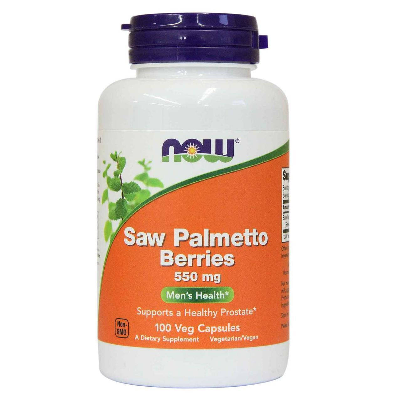 

NOW Saw Palmetto Berries 550 mg 100 caps