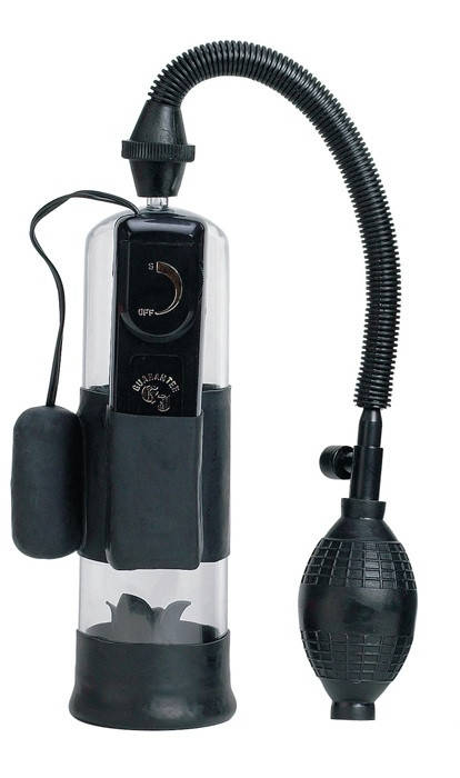 

Вакуумная помпа с вибрацией для мужчин Power Pump, 20х6 см., Черный