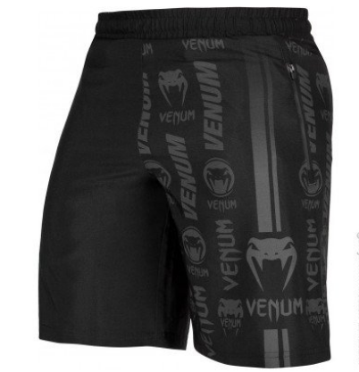 

Компрессионные венум шорты Venum LOGOS черные UFC ММА для борьбы бега боевых искусств тайтсы спортивные змея, Черный