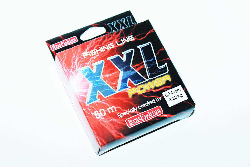 

Леска XXL Power BratFishing 50 м. (0.14 мм.), Серый
