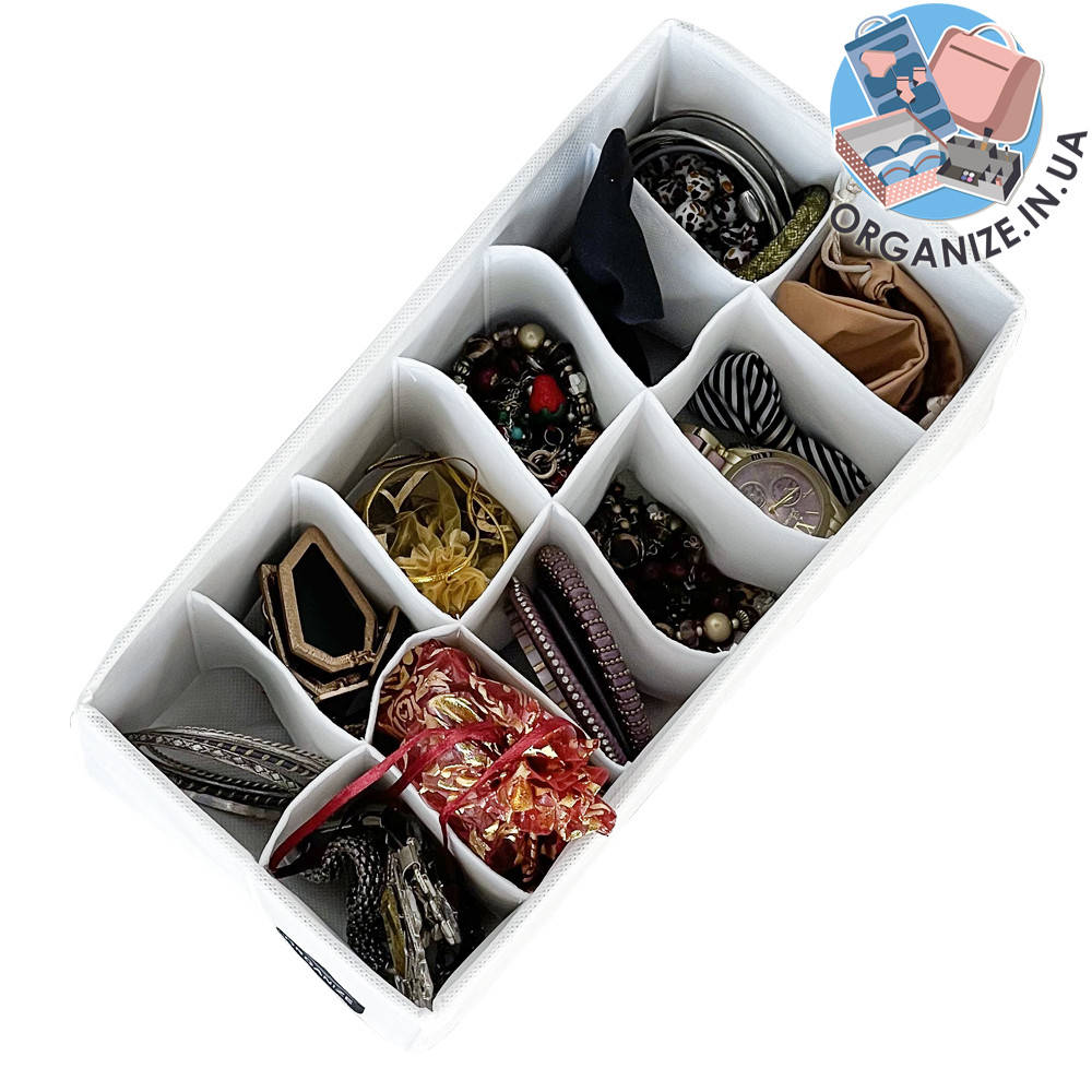 

Органайзер с квадратными ячейками 30*15*10 см ORGANIZE (белый)