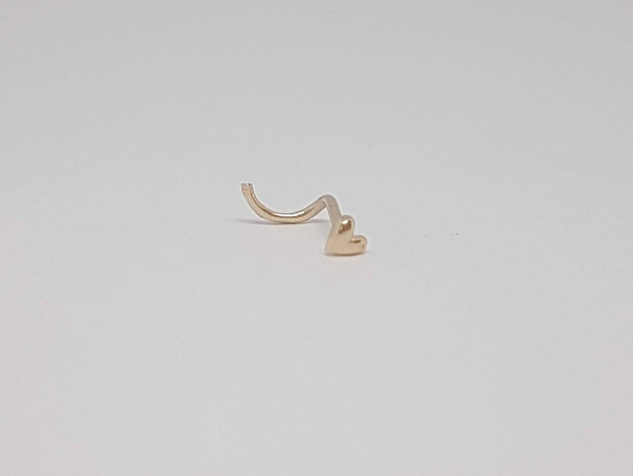 

Золотая серьга-пирсинг в нос. Артикул 1003