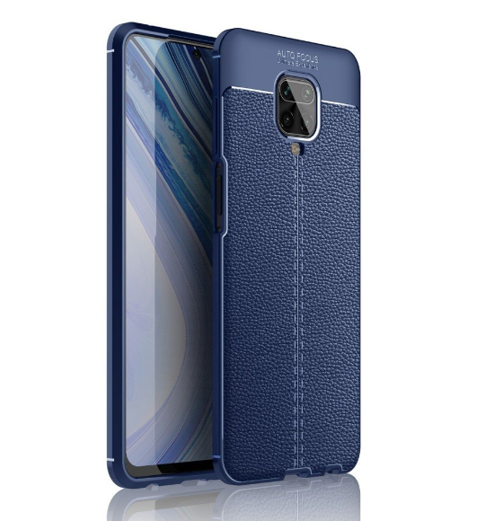 

Чехол силикон Auto Focus кожа для Xiaomi Redmi Note 9s Blue, Синий