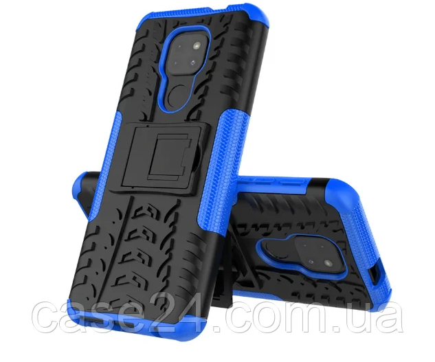 

PC + TPU чехол Armor на Motorola Moto G9 Play (8 цветов) синий