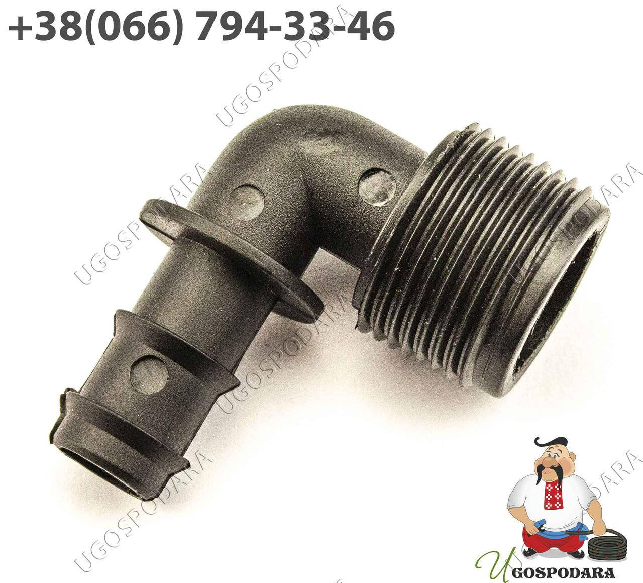 

Колено для трубки d 16 мм наружная резьба 3/4"