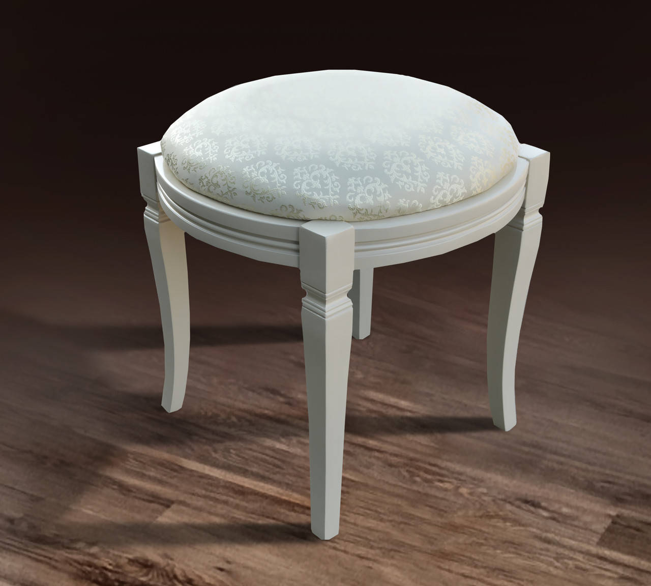 

Банкетка пуф круглый ваниль ткань авила2/2, Бежевый