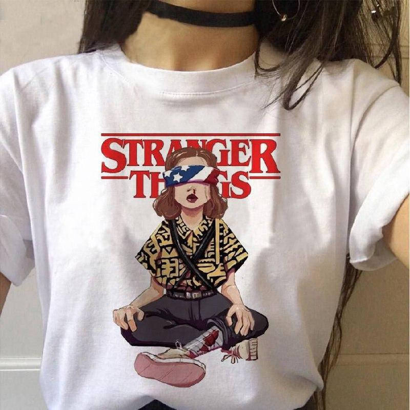 

Футболка Stranger Things белая с рисунком Очень Странные Дела, Белый