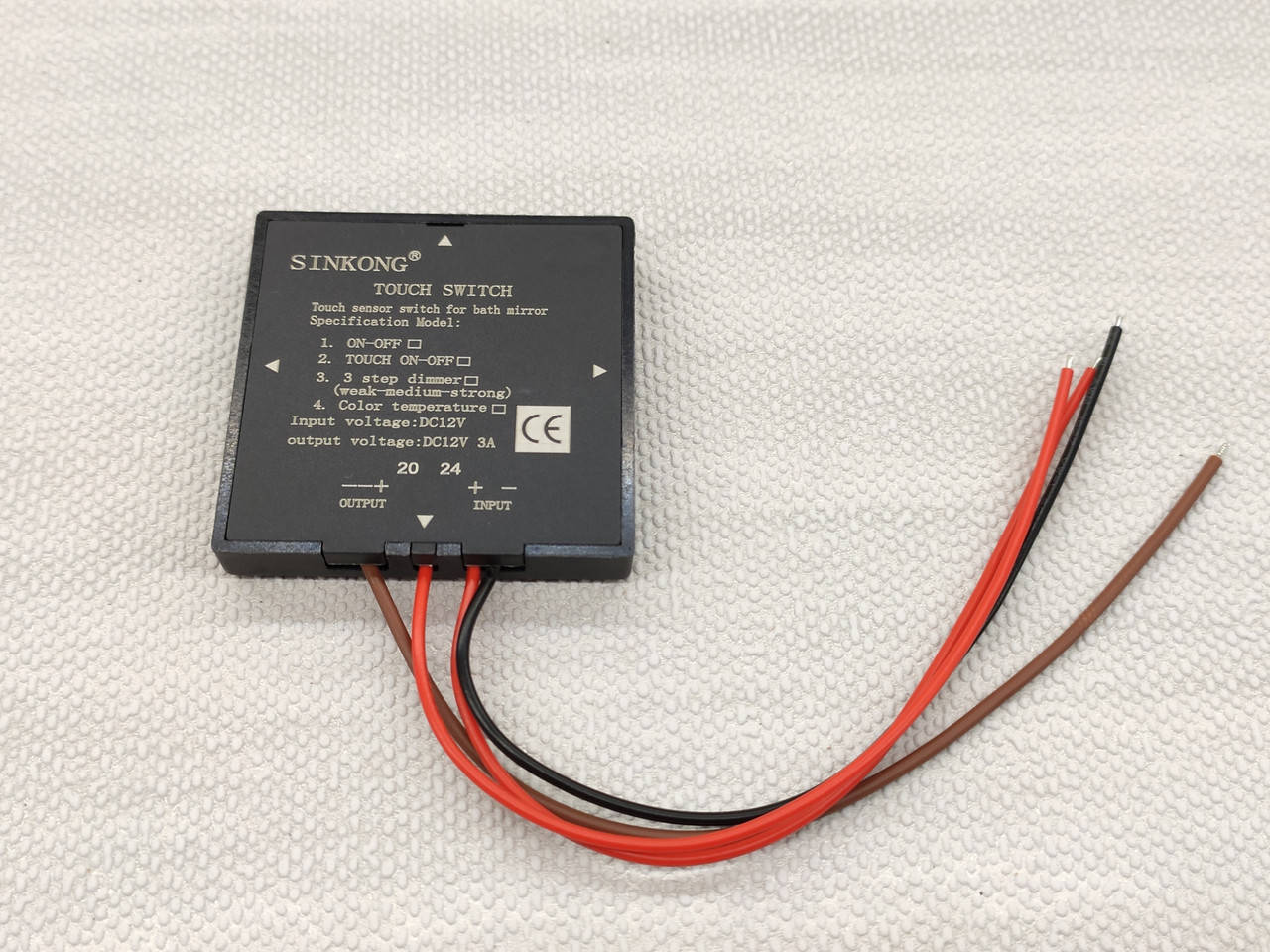 

Сенсорный выключатель для зеркала 12 вольт XK-QM-F41 Touch