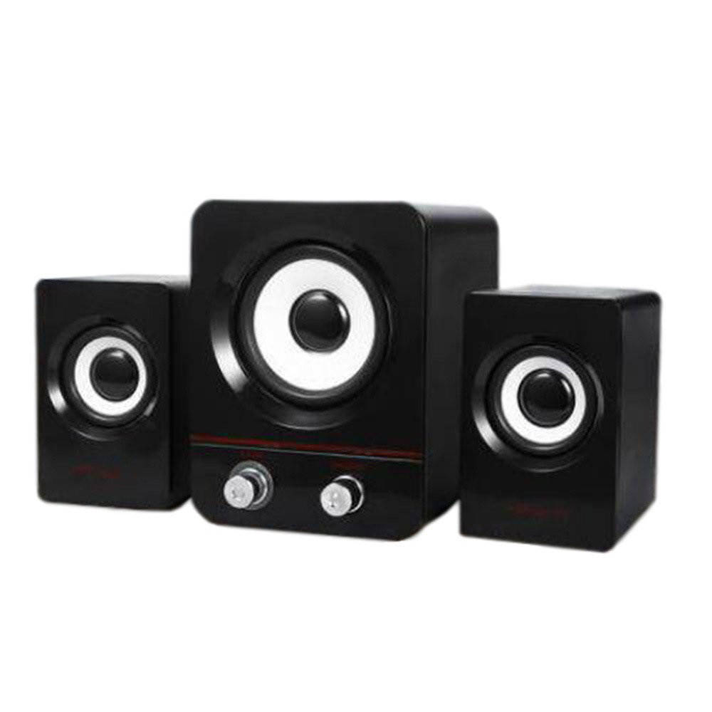 

USB колонки для ПК компьютерные колонки 2.1 Hiraliy H1 Black