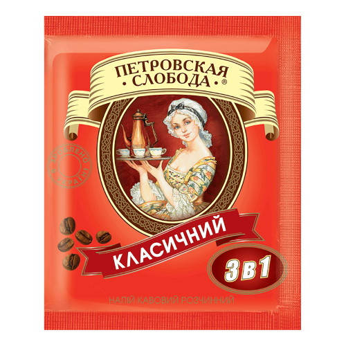 

Кофейный напиток Петровская Слобода 3 в 1 Классический 25 шт. упак.