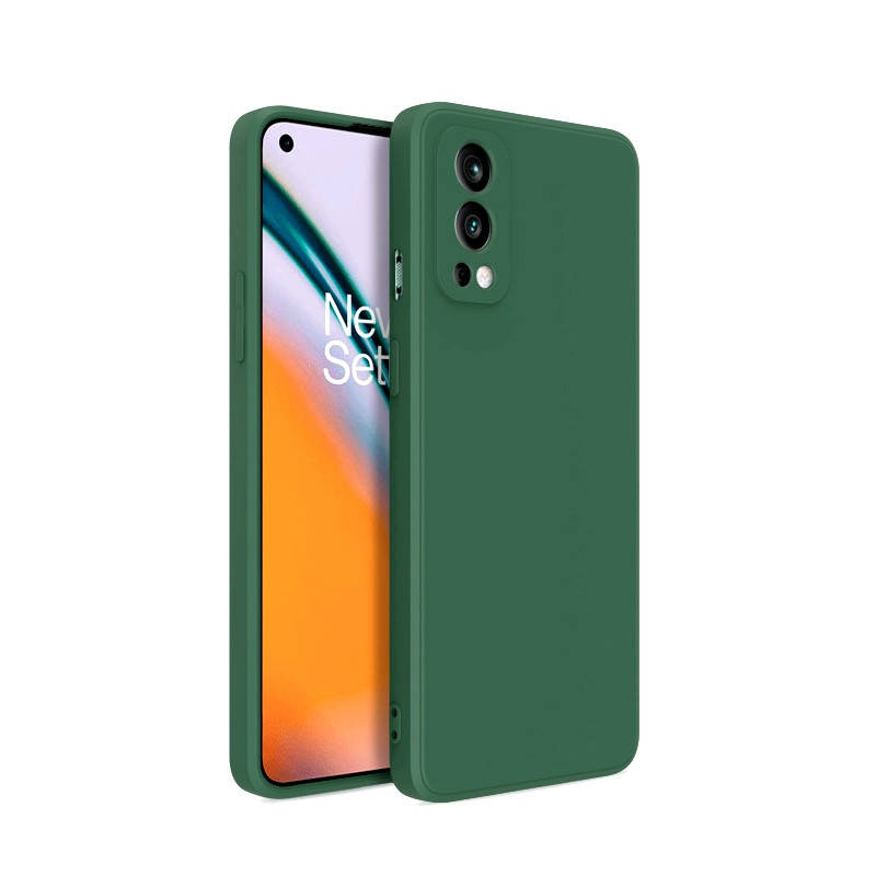 

Силиконовый чехол для OnePlus Nord 2 Хаки микрофибра soft touch