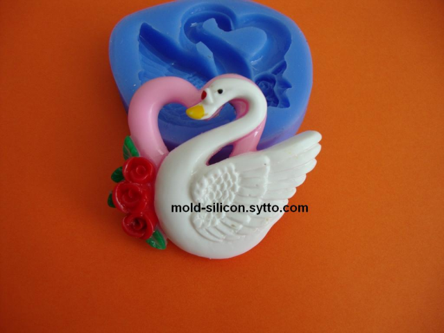 

Силиконовый молд "Лебедь"