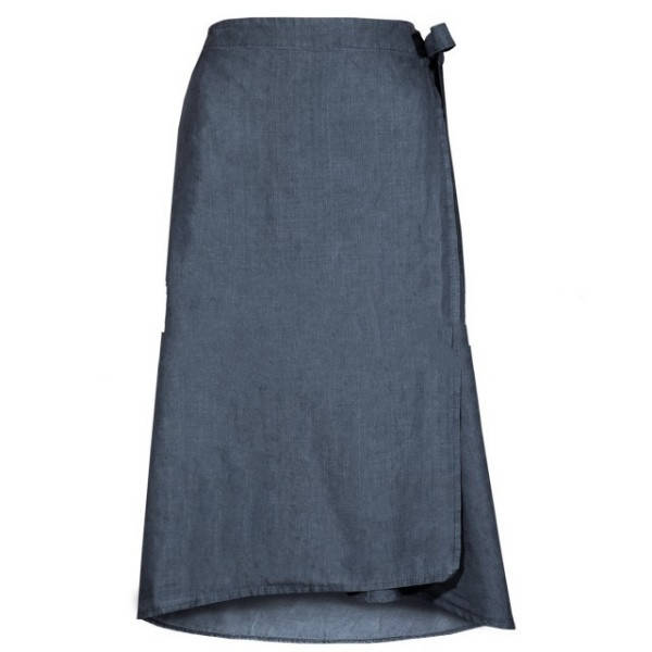 

Юбка на запах лён синяя, льняная юбка Ярослав, Синий