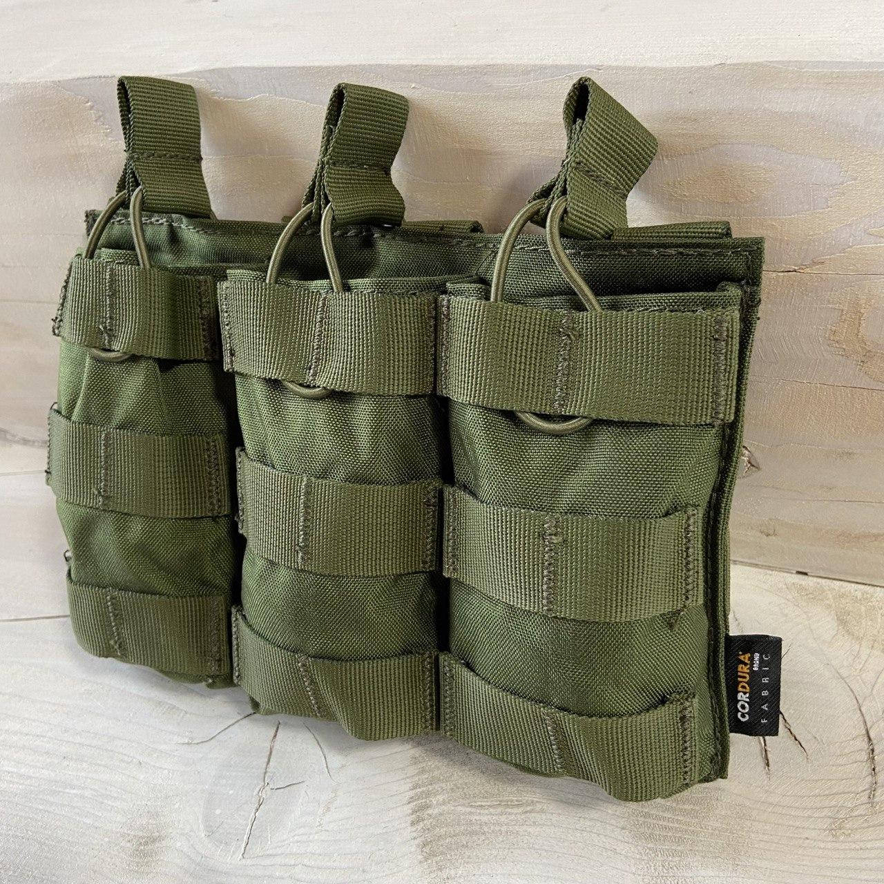

Подсумок для Магазина АК Тройной Cordura MOLLE Олива