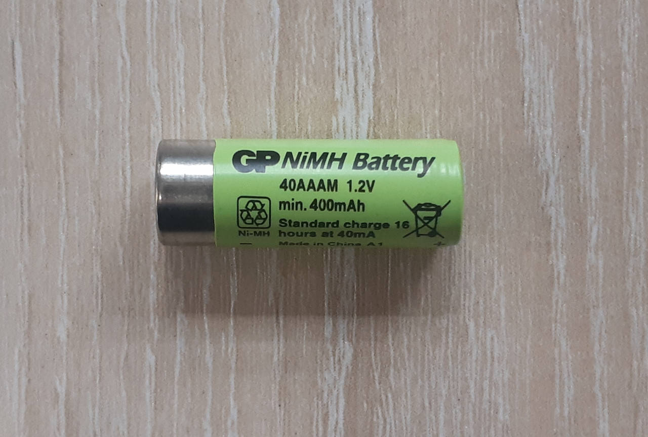 

Аккумулятор технический GP 2/3AAA / 40AAAM 1,2V 400mAh (Ni-Mh)