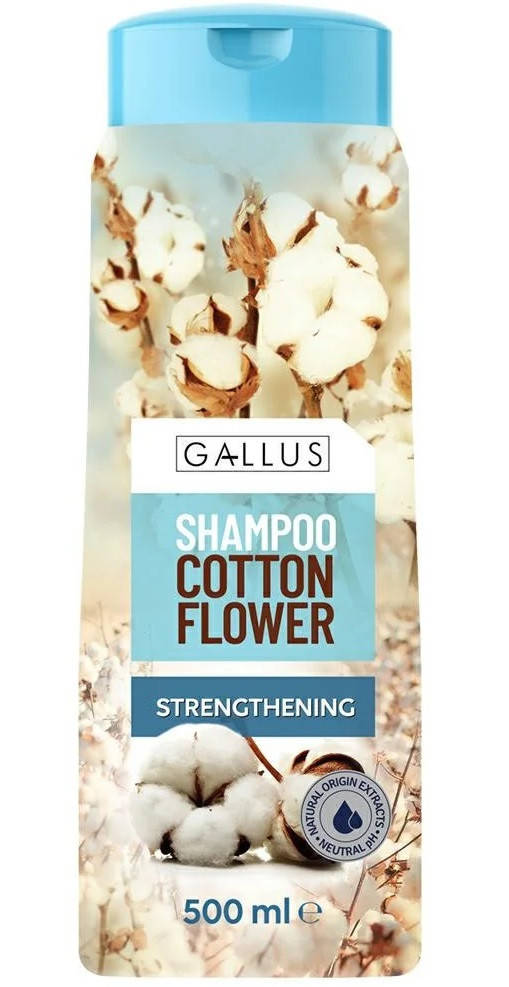 

Шампунь для волос укрепляющий Gallus Cotton Flower 500 мл