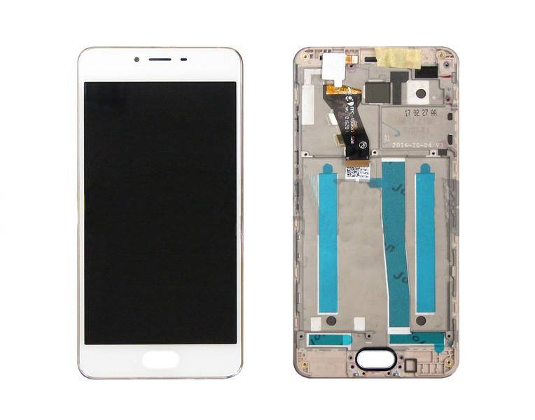 

Дисплей Meizu M3S with touchscreen with frame white orig, Белый