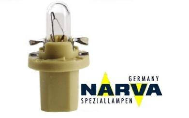 

Лампа с патроном 12V 1,5W цоколь- B8,5d щиток приборов NARVA 17049