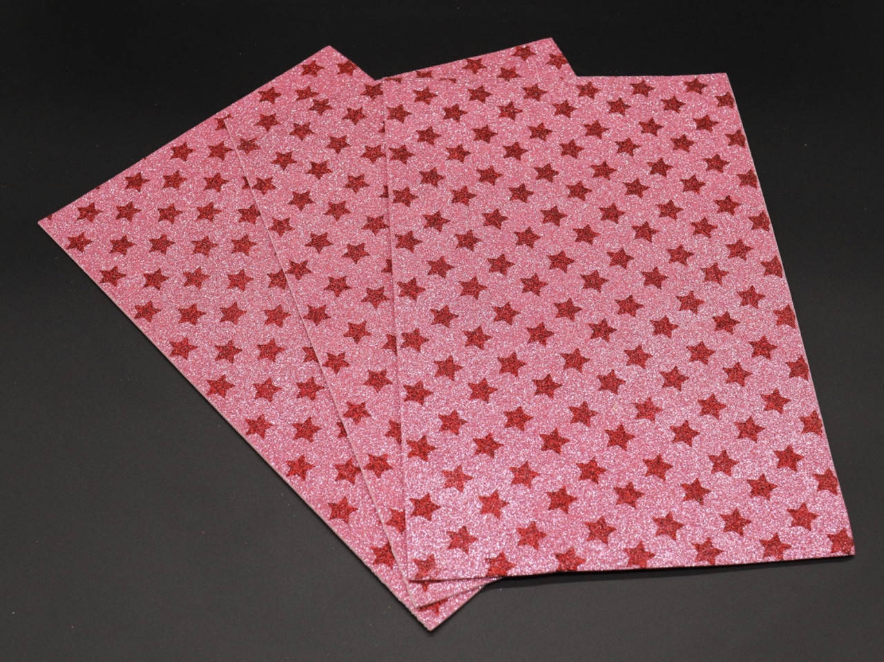 

Фоамин для рукоделия с глитером. 2мм. Звезда. Розовый.