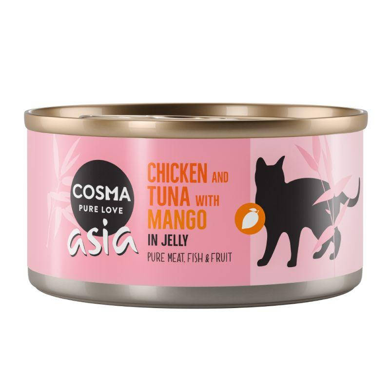 

Консервы для котов Cosma Asia курица,тунец и манго в желе 170г