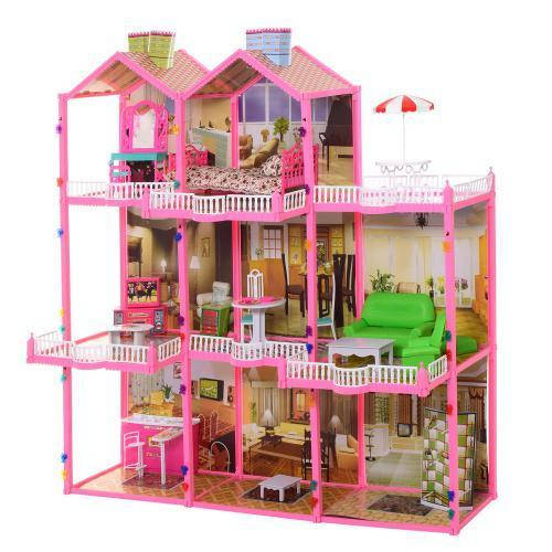 

Игровой кукольный домик для барби высота 109 см свет (а 6992)