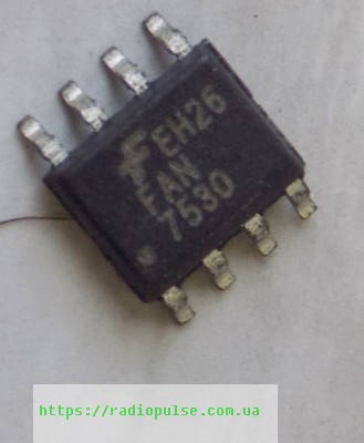 

Микросхема FAN7530 ( FAN7530M ) , so-8