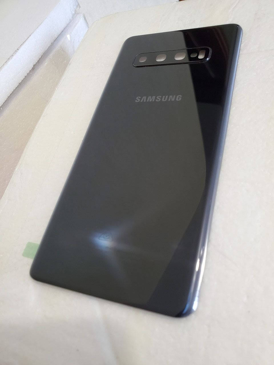 

Крышка корпуса задняя Samsung galaxy S10 Plus, S10+ Black Черная G975F, G975U оригинал запчасти для телефона, Черный