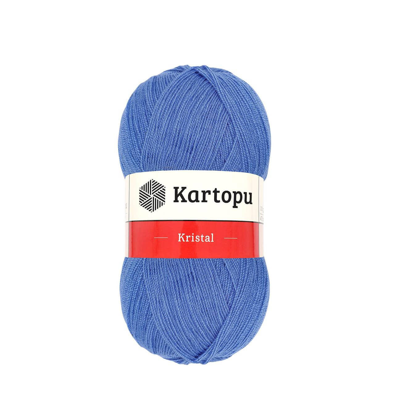 

Kartopu Kristal (Картопу Кристал) № 535 синий (Пряжа акрил, нитки для вязания)