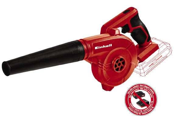 

Аккумуляторная мини воздуходувка Einhell TE-CB 18/180 Li-Solo 2 режима 130км/ч-11500об/мин 180км/ч-15500об/мин